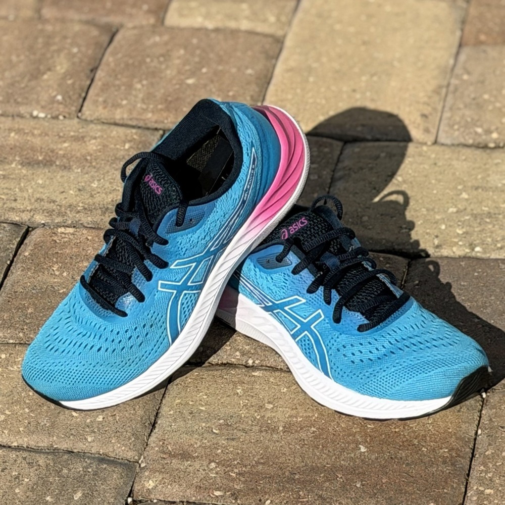 Asics Gel Excite 8 Womens Size 9 Aqua Blue Athletic Running Shoes 1012A916